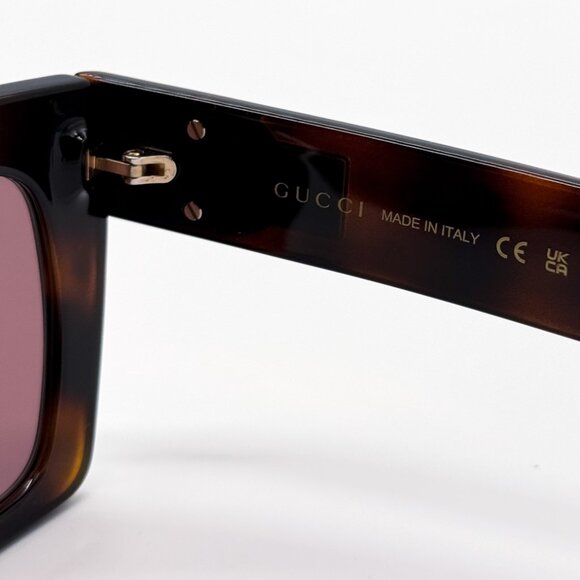 NEW GUCCI GG1689S 002 WOMEN HAVANA SUNGLASSES GUCCI - Picture 13 of 14